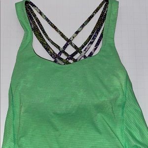 Lululemon yoga tank w/ bra attached